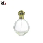Elegant Gold Zinc Cap Antique Scent Perfume bottle with pump - Image 2