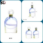 Custom Oval Shape Thick Bottom Perfume Bottle 100ml from Kuulee Glass - Image 4