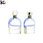 Custom Oval Shape Thick Bottom Perfume Bottle 100ml from Kuulee Glass - Image 2
