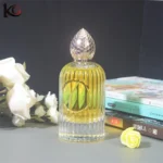 Luxury 100ml Empty Perfume Bottle with Honeycomb Zinc Alloy Cap | Premium Ribbed Glass Perfume Packaging for Brand Customization & Wholesale - Image 5