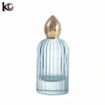 Luxury 100ml Empty Perfume Bottle with Honeycomb Zinc Alloy Cap | Premium Ribbed Glass Perfume Packaging for Brand Customization & Wholesale - Image 4