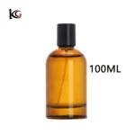 Wholesale Round 30ml 50ml 100ml Amber Perfume Bottle with cap and spray - Image 4