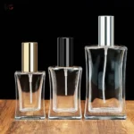 30 50 100 ml Thick Bottom Travel Perfume Refillable Bottle Screw on Cap