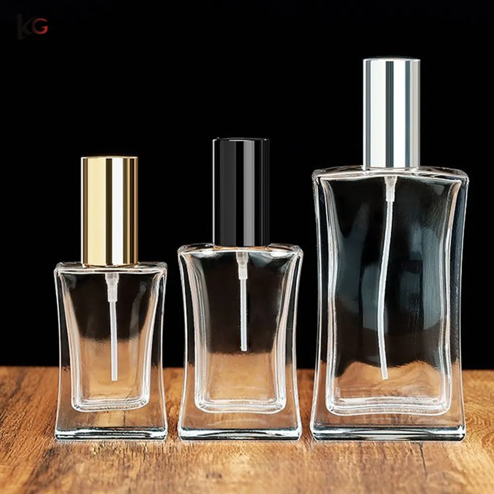 Perfume bottle- (19) 30 50 100 ml Thick Bottom Travel Perfume Refillable Bottle Screw on Cap - Image 1