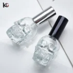 Skull Head Perfume Bottle 50ml, Refillable Glass Atomizer with Pump Spray - Gothic Cosmetic Jar for Fragrance, Lotion, Decanting - Image 3