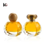 50ml Round Thick-Bottom Perfume Bottle - Mini Clear Glass, Portable with Interchangeable Cap Options - Image 6