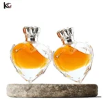 Wholesale 50ml Glass Heart Perfume Bottles No Leakage with silver cap and Spray - Image 8
