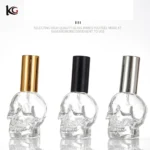 Skull Head Perfume Bottle 50ml, Refillable Glass Atomizer with Pump Spray - Gothic Cosmetic Jar for Fragrance, Lotion, Decanting - Image 10