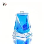 75ml Elegant Glass Perfume Bottle with Cap, Unique Design Refillable Atomizer for Fragrance & Cosmetics - Empty Decanter Bottle - Image 4