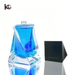 75ml Elegant Glass Perfume Bottle with Cap, Unique Design Refillable Atomizer for Fragrance & Cosmetics - Empty Decanter Bottle - Image 2