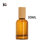 Wholesale Round 30ml 50ml 100ml Amber Perfume Bottle with cap and spray - Image 9