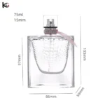 75ml Clear Fish Perfume Bottle Glass Bottles for Brand Compnay - Image 3