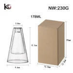 Minimalist Ins-Style Triangle Diffuser Bottle – Tall Double-Layer Borosilicate Glass for Essential Oils - Image 6