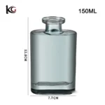 150ml Flame-Free Reed Diffuser Bottles - Wide Opening Flat Square Glass Vessel in Clear & Colors, Large Home Fragrance Decor - Image 4