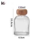 150ml Gradient Color Glass Diffuser Bottle - Cylinder Reed Diffuser Empty Vessel for Essential Oils, Flameless Home Fragrance - Image 5