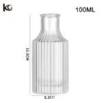 Creative Roman Ribbed Aroma Diffuser Bottle - Glass Vase with Reed Sticks & Dried Flowers for Home Bedroom Fragrance - Image 14