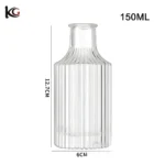 Creative Roman Ribbed Aroma Diffuser Bottle - Glass Vase with Reed Sticks & Dried Flowers for Home Bedroom Fragrance - Image 13