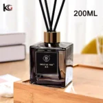 Empty Reed Diffuser Bottle, Square Amber Glass - Flameless Aroma Diffuser Vessel, High-Quality Home Decor Refillable Bottle - Image 6