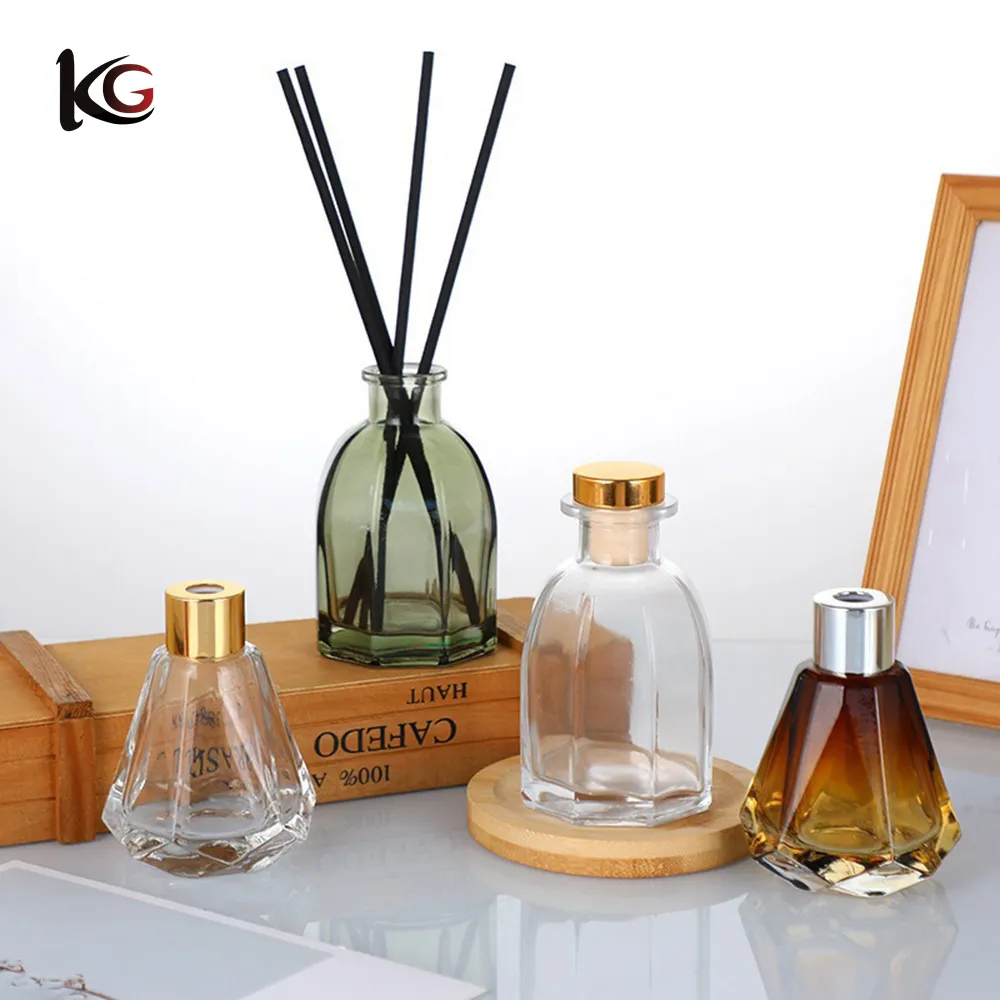 reed diffuser-3 Wholesale Ombre Glass Bottles - Empty Flame-Free Diffuser Bottles with Reed Sticks for Custom Home Fragrance & Bulk Decor - Image 1