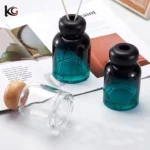 150ml Gradient Color Glass Diffuser Bottle - Cylinder Reed Diffuser Empty Vessel for Essential Oils, Flameless Home Fragrance - Image 2