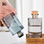 150ml Flame-Free Reed Diffuser Bottles - Wide Opening Flat Square Glass Vessel in Clear & Colors, Large Home Fragrance Decor - Image 2