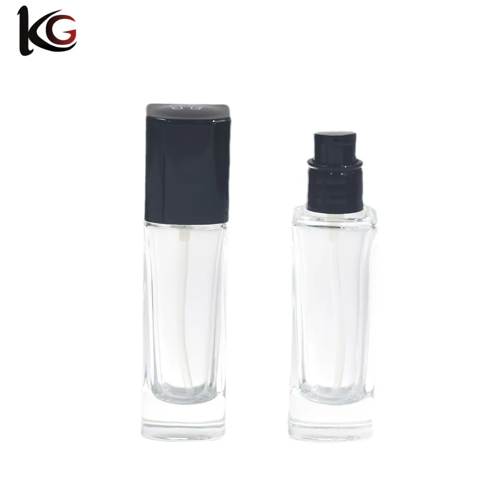 HQ20847 (9) Wholesale 30ml Clear Matte Foundation Bottle China Supplier - Image 1