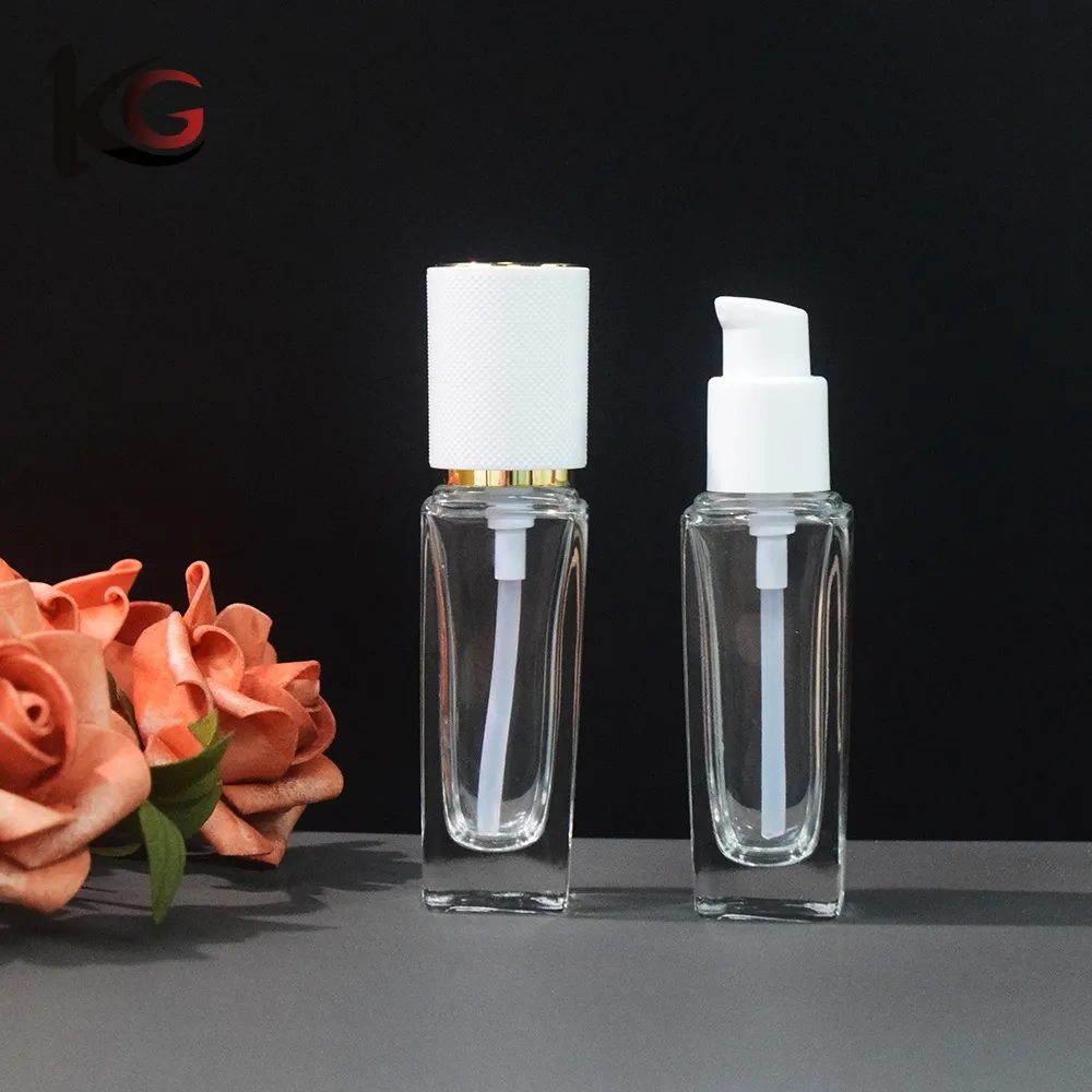 S-1281 (6) Wholesale 30ml Clear Matte Foundation Bottle China Supplier - Image 1