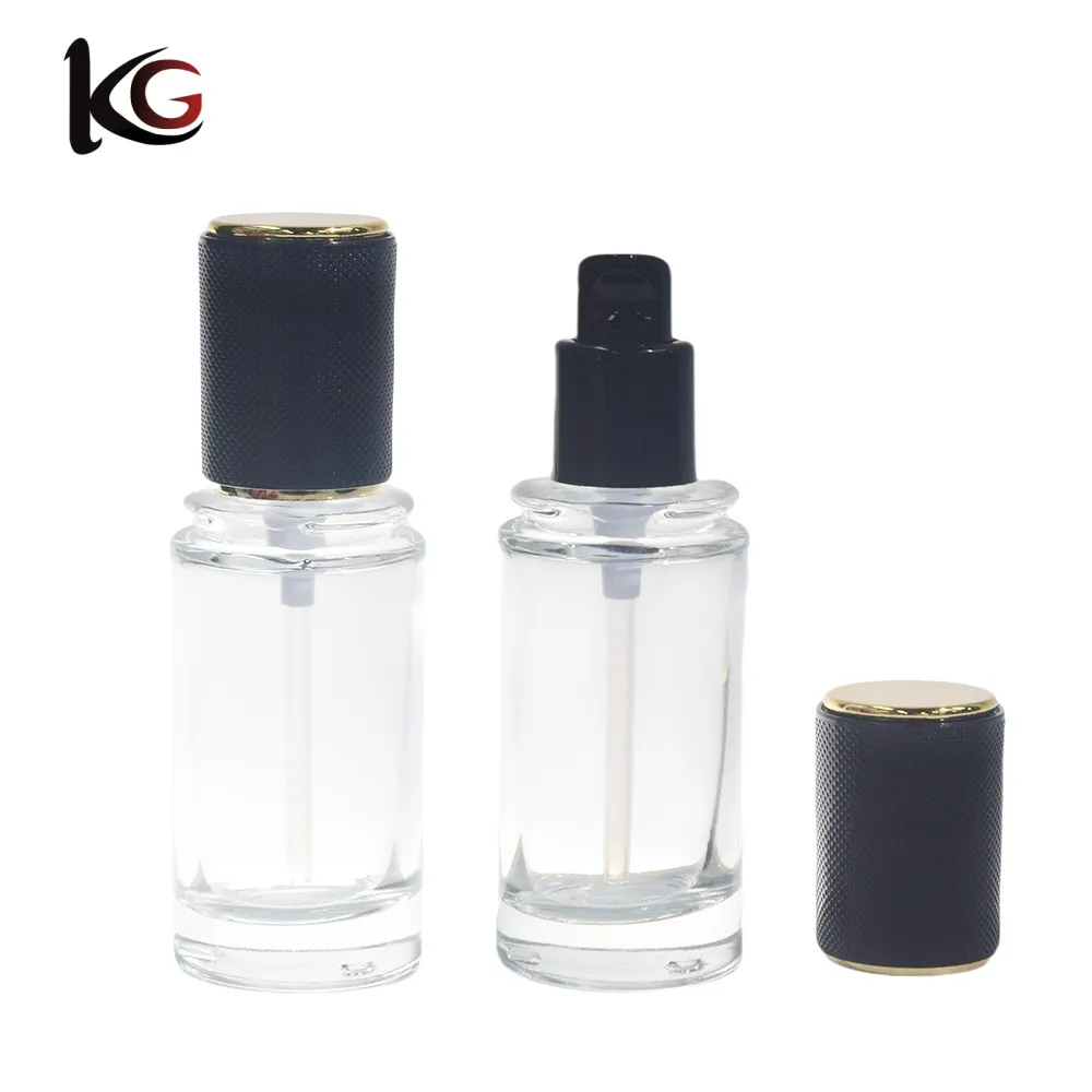 S-2605-1000- (2) Wholesale 40ml Clear Matte Foundation Bottle China Supplier - Image 1