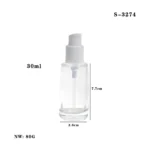 Wholesale 30ml Clear Matte Foundation Bottle China Supplier - Image 2
