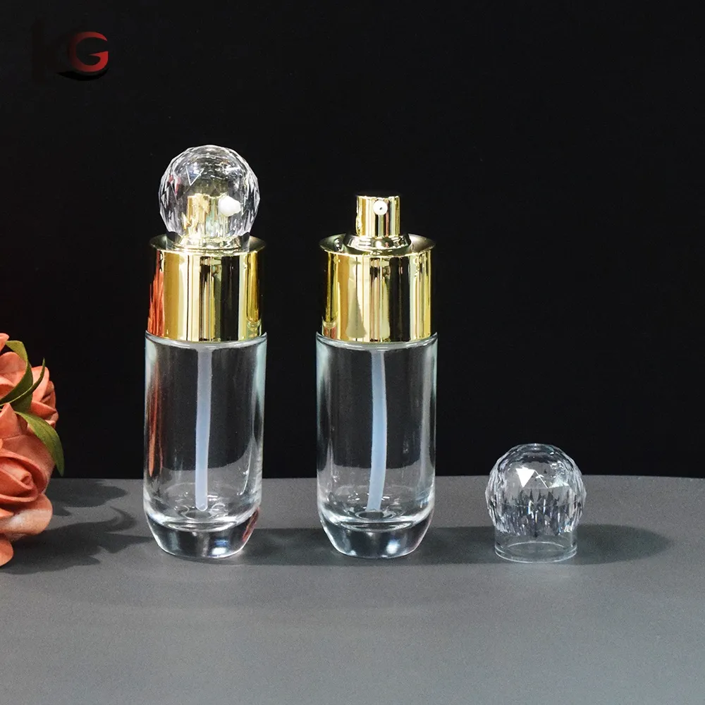 XZJ-20159 (10) Wholesale 40ml Clear Matte Foundation Bottle China Supplier - Image 1