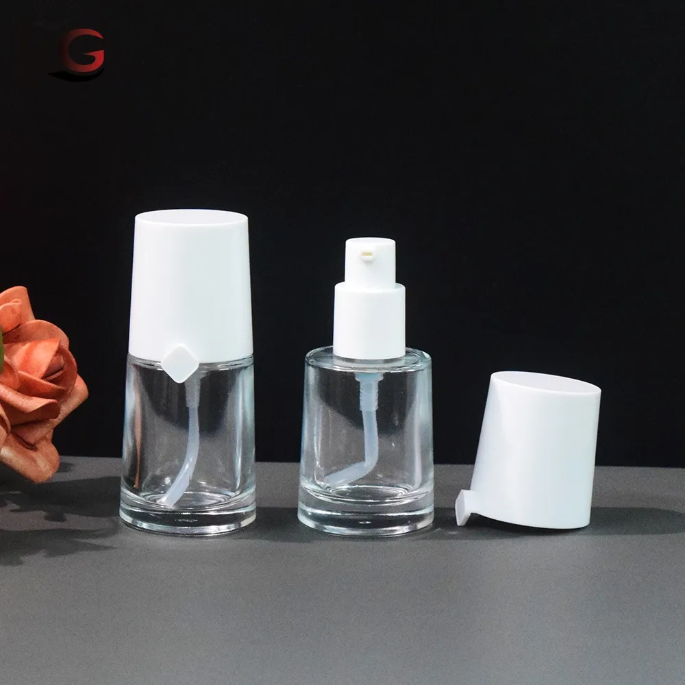 XZJ-J-9 (16) Wholesale 30ml Clear Matte Foundation Bottle China Supplier - Image 1