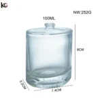 Round Empty 100ml Perfume Bottles 3.38oz Glass Bottle Manufactory Deal online - Image 5