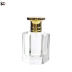 6-Sided Crystal Glass Perfume Bottle - Crimp Geometric Luxury Perfume Container with Premium Sprayer for Elegant Brand Packaging - Image 6