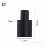 Factory Direct Cylinder Matte Black Perfume Bottles 30ml 50ml - Threaded Pump Glass Empty Bottles, New Design Cosmetic Containers - Image 7