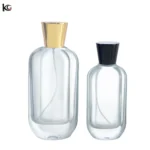 New Tall Perfume Bottle 100ml 3.38oz Clear Glass Container for perfume brand