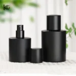 Factory Direct Cylinder Matte Black Perfume Bottles 30ml 50ml - Threaded Pump Glass Empty Bottles, New Design Cosmetic Containers - Image 8