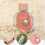 New Design 100ml Leather-Wrapped Perfume Bottle - Premium Curved Glass Refillable Empty Bottle with Press-Type Dispenser for Luxury Fragrance Branding - Image 7