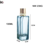 Tall Square 100ml Bottle Perfume High Grade Glass from China - Image 4