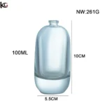 Long Round Water Drop Shape Unique Perfume Bottle Factory with mist Spray - Image 4