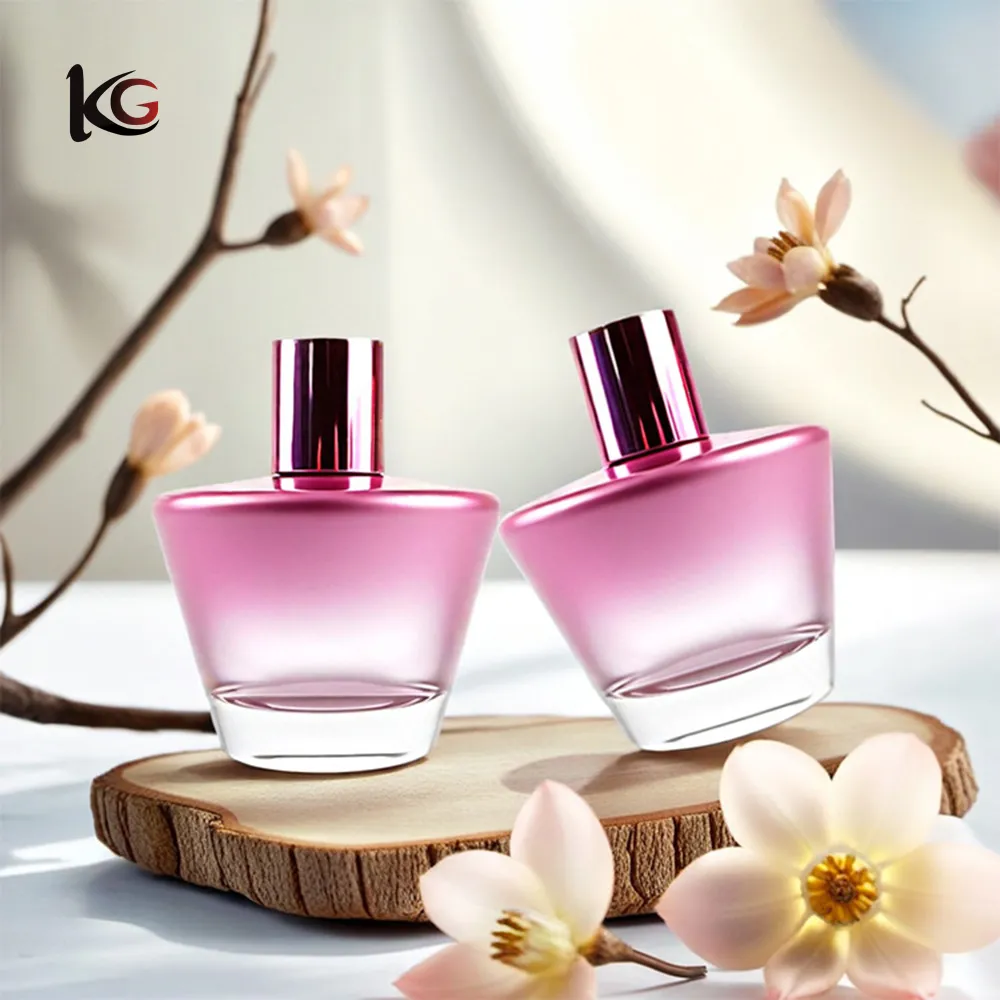 perfume bottle- (6) Factory Wholesale 100ml Tapered Glass Spray Bottles – Cosmetic Refillable Containers with Thick Aesthetic Base for Perfume & Skincare Packaging - Image 1