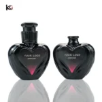 15ml Heart-Shaped Glass Perfume Bottle-Refillable Empty Bottle with Custom Label Printing & Black Press-Type Sprayer for Branding and Essential Oils - Image 4