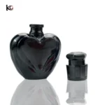 15ml Heart-Shaped Glass Perfume Bottle-Refillable Empty Bottle with Custom Label Printing & Black Press-Type Sprayer for Branding and Essential Oils - Image 3