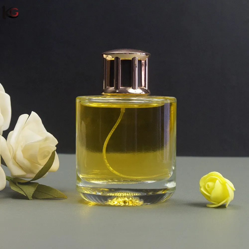 perfume bottle- (8) Round Empty 100ml Perfume Bottles 3.38oz Glass Bottle Manufactory Deal online - Image 1